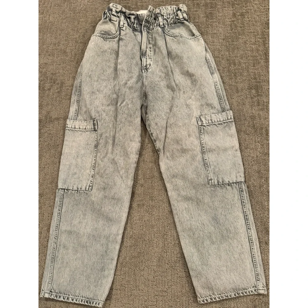 Citizens of Humanity Annika Patch Cargo Pocket High Cinch Waist Jeans 31 (B1)